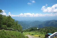 ヘブンス園原標高１５８３メートル地点にて