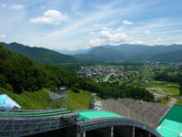 白馬スキージャンプ台頂上より